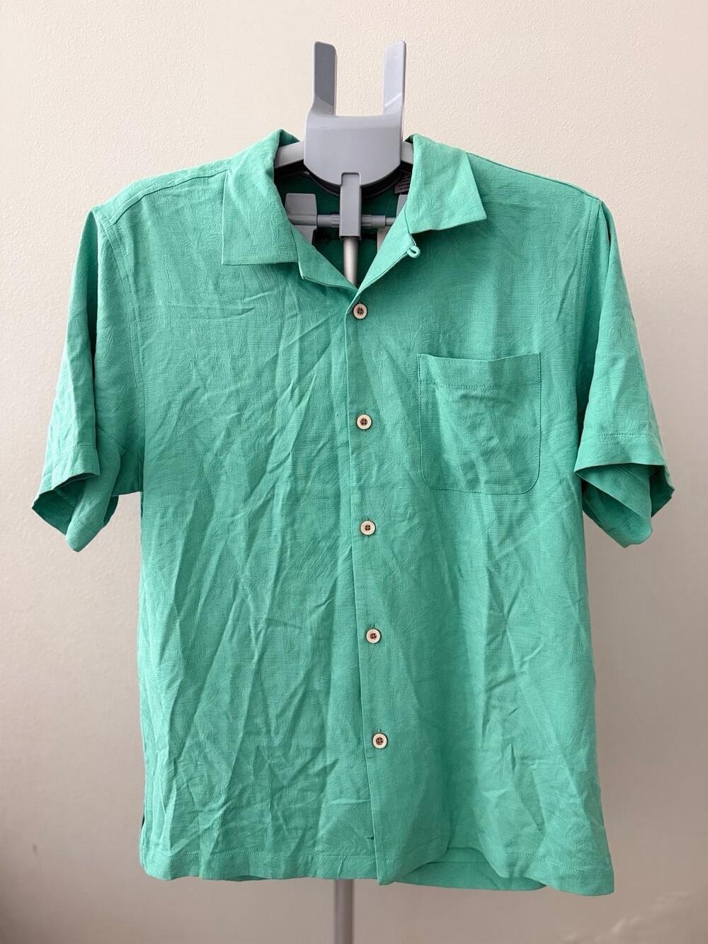 Tommy Bahama Tropic Isles Silk Camp Shirt Men’s M Aqua Aloha NWT ST325384